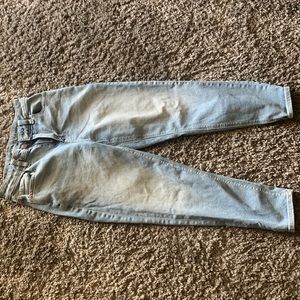 00 light wash mom jeans, high waisted